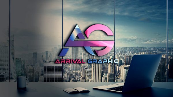 AG Letters Logo Design PSD – GraphicsFamily