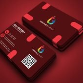 Free Professional Red Business Card Design