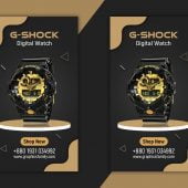 Instagram Story Watch Sale Design PSD