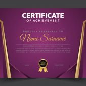 Modern Certificate of Honor Ready to Print Template