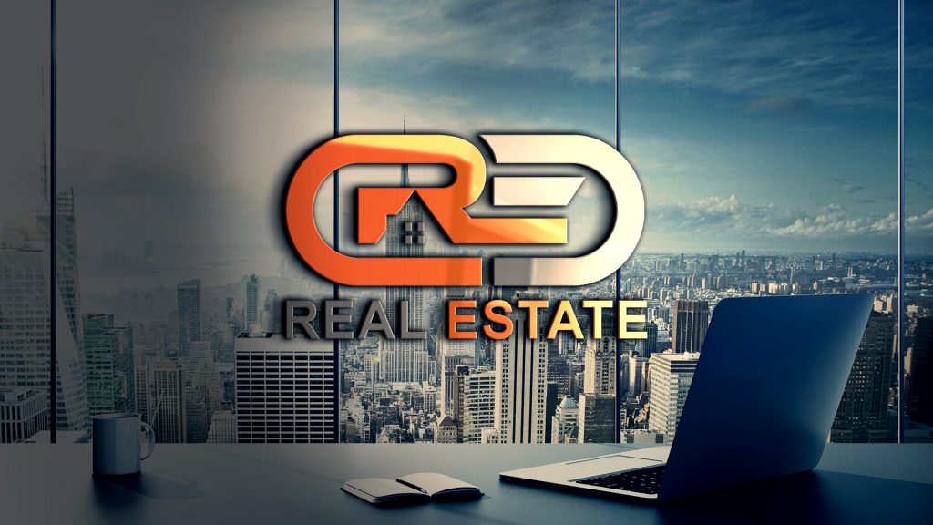 real estate logo mockup free download