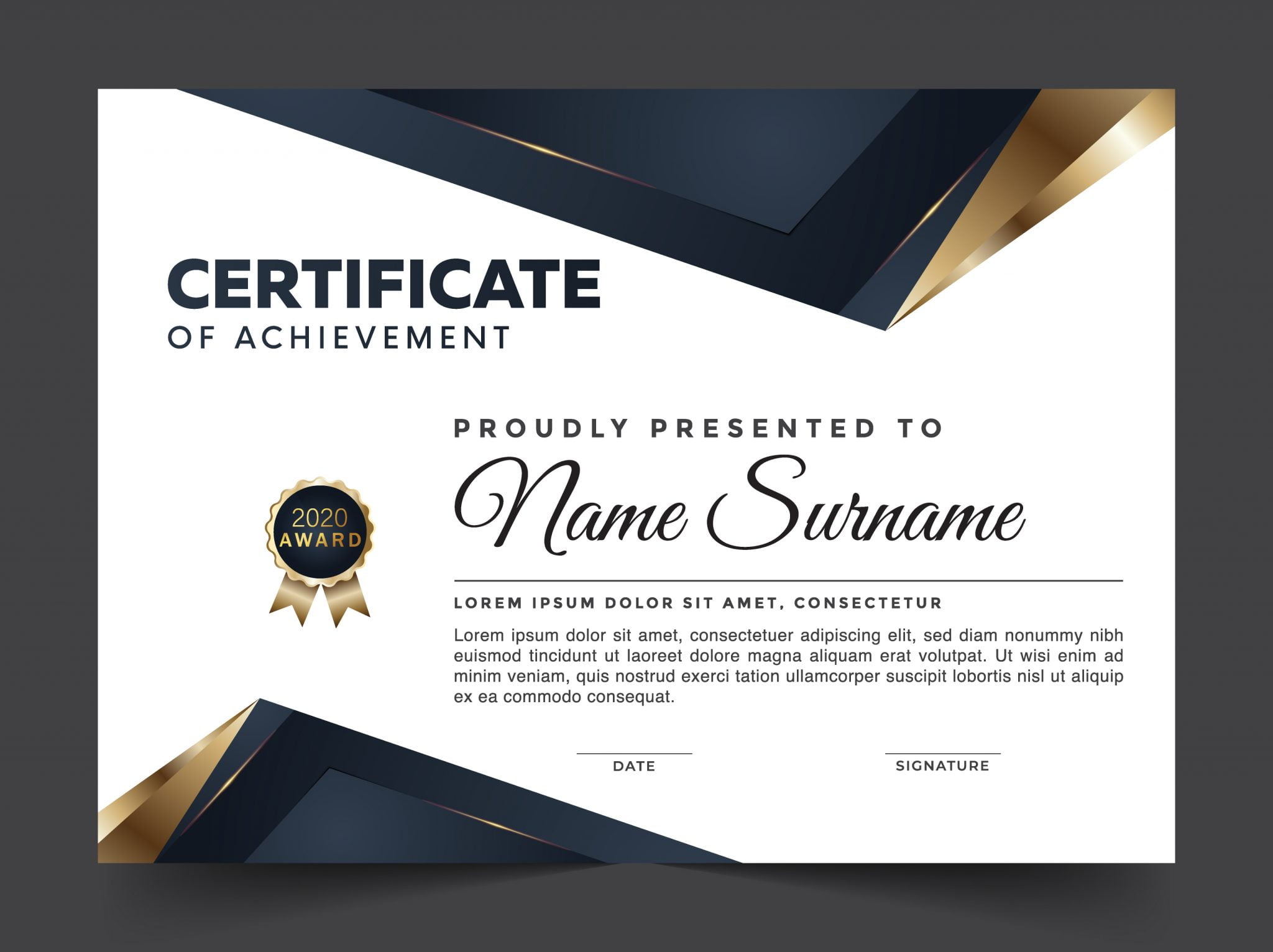 Modern diploma template – GraphicsFamily