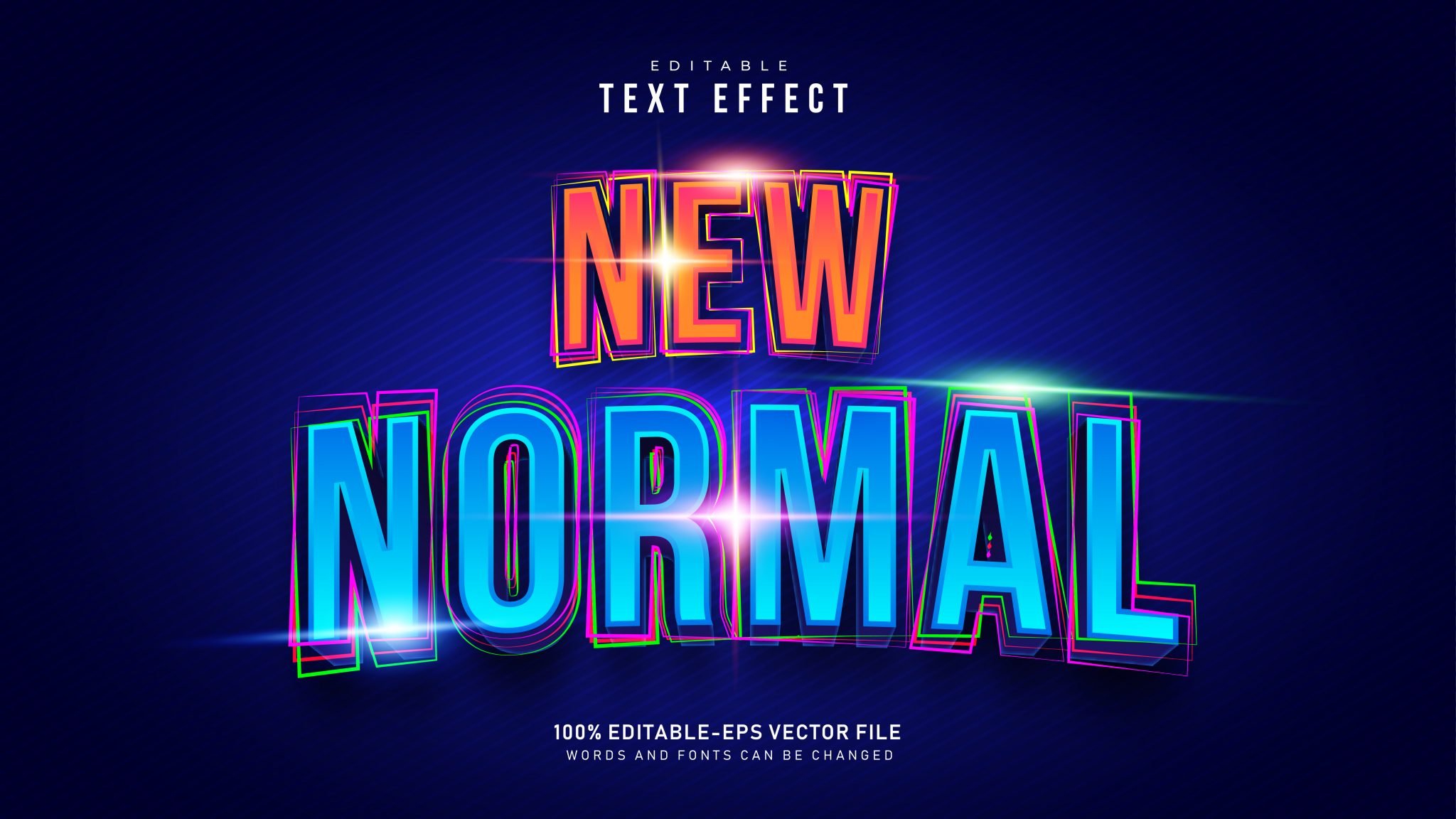 Neon Editable Text Effect – GraphicsFamily
