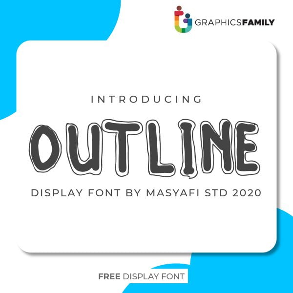 outlined text font free