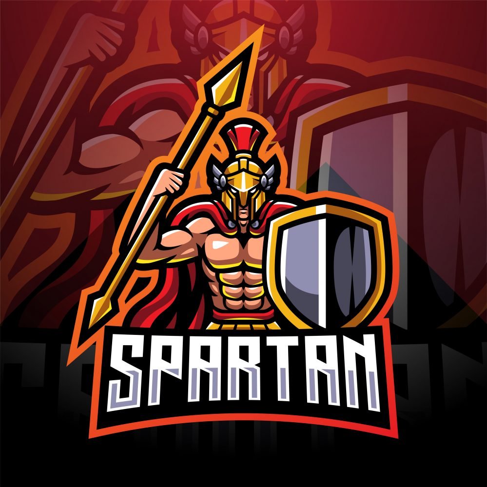 Spartan Army Esports Mascot Logo Template