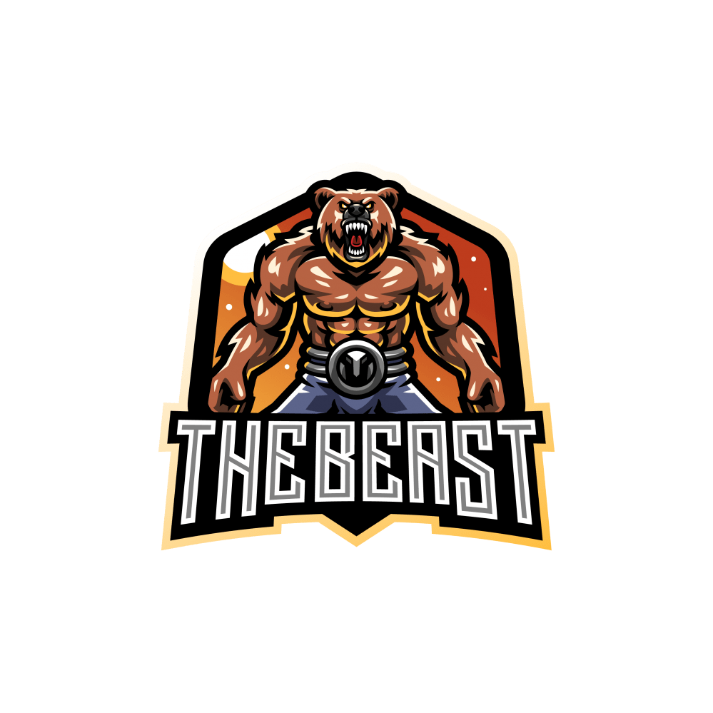 The Beast Esports Mascot Logo Template – GraphicsFamily