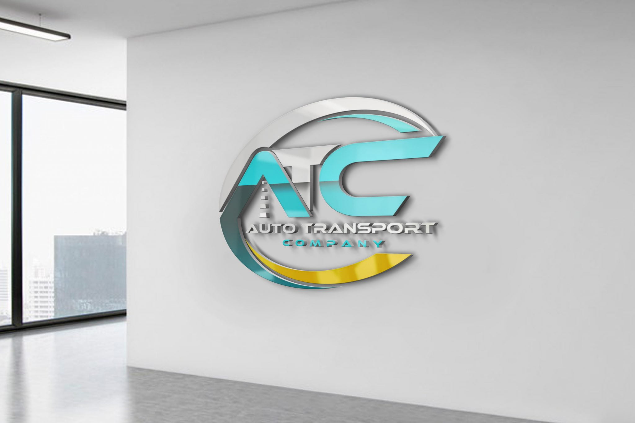 Transport Company Logo Design PSD – GraphicsFamily