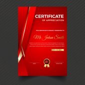 Vector certificate template