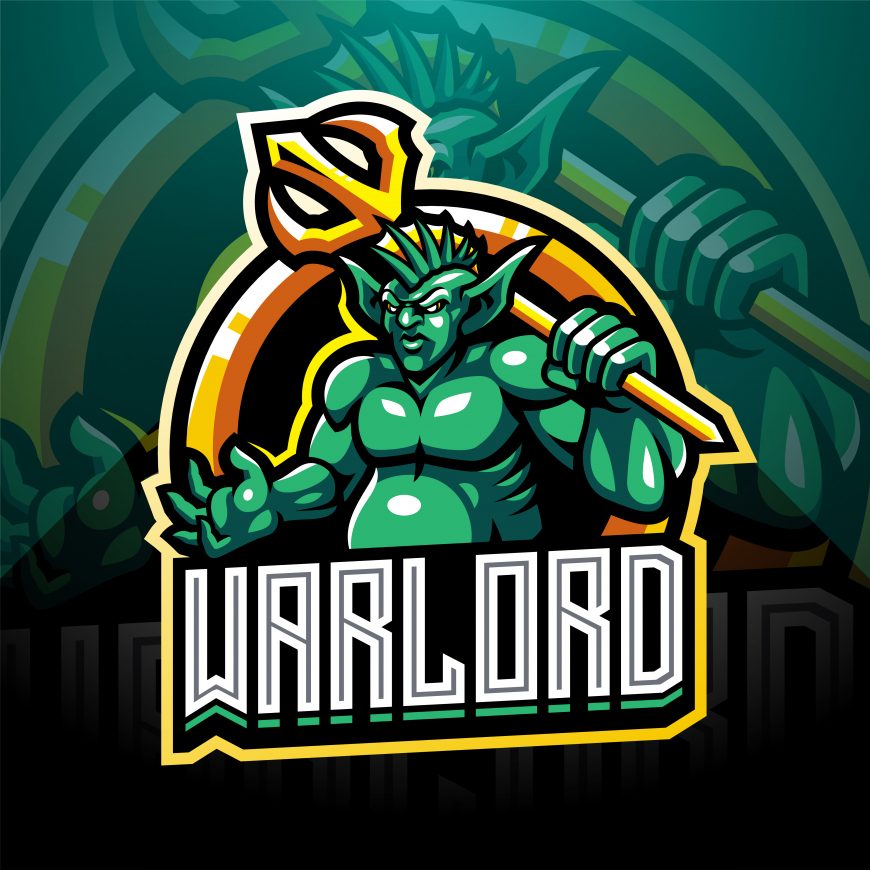 War Lord Esports Mascot Logo Template