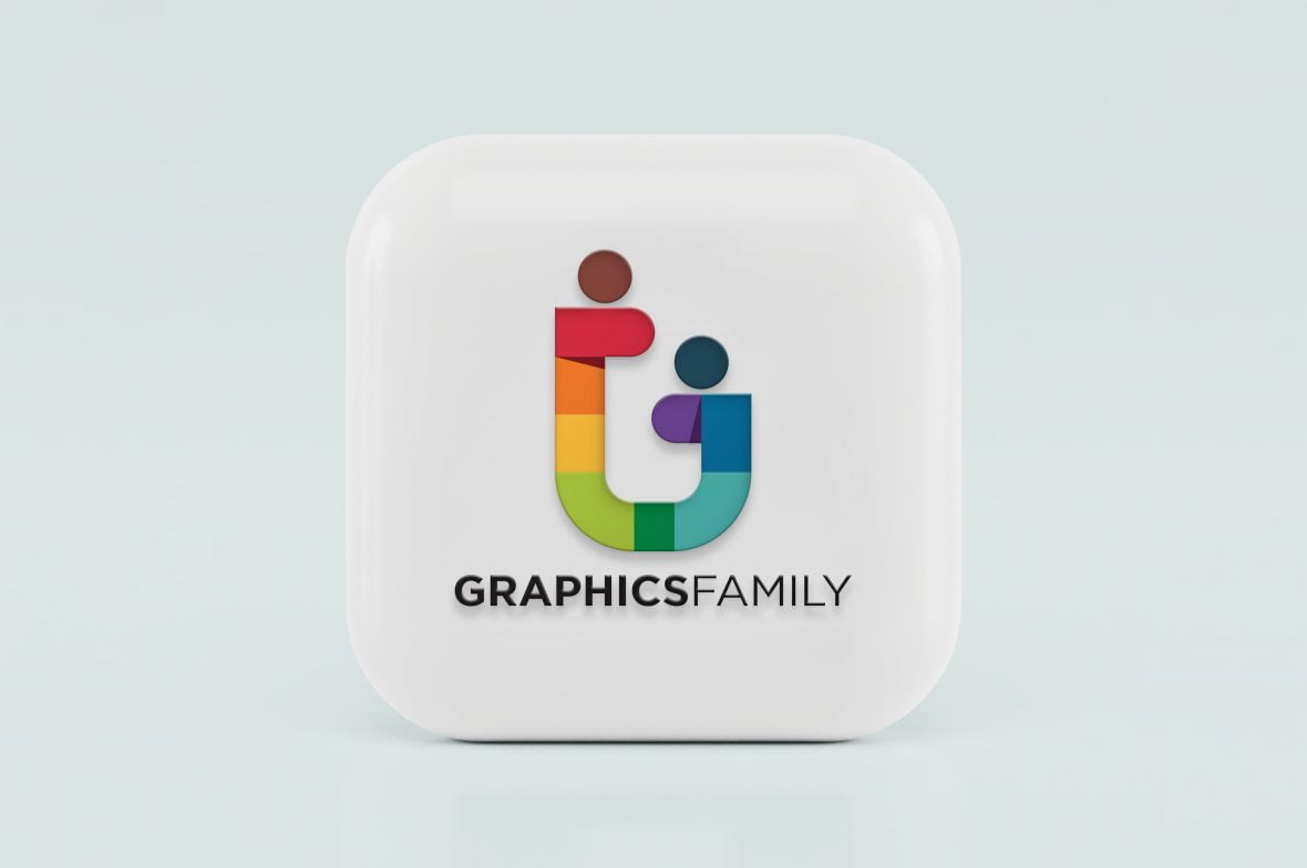 3D Icon Logo Mockup Graphic Family