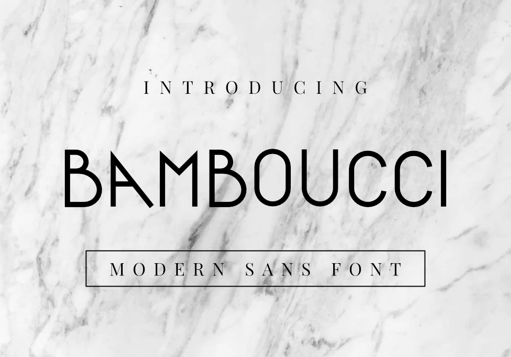 Bamboucci Font by GraphicsFamily