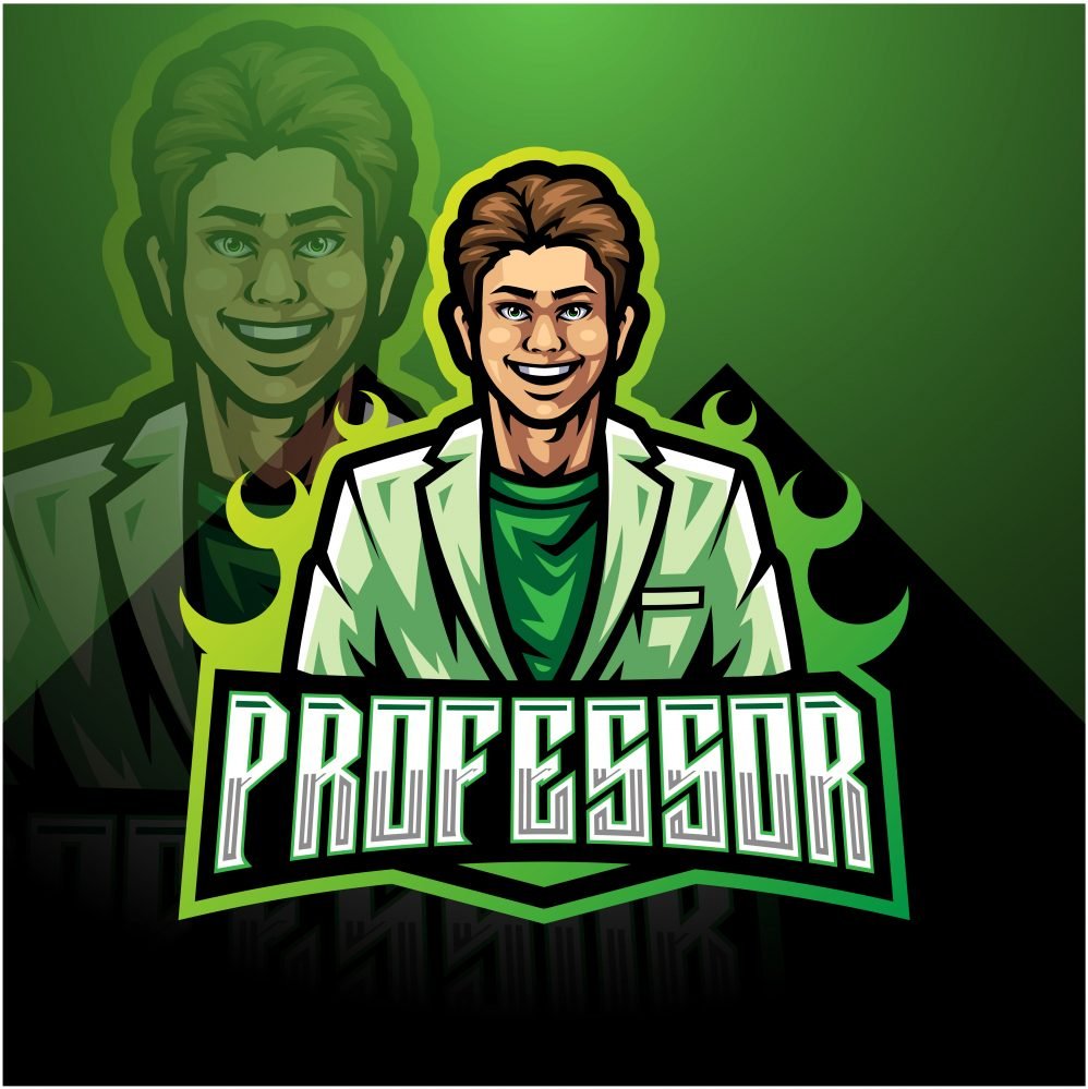 El Professor Mascot Logo Template
