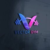 Vector Gym Logo PSD Template