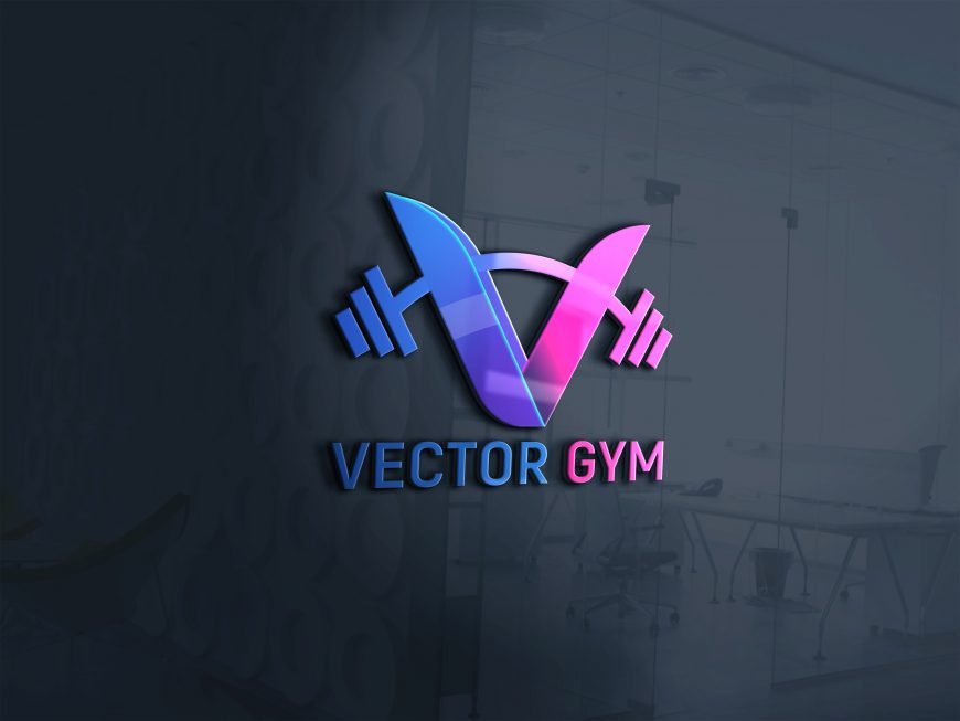 Free Download Vector Gym Logo PSD Template