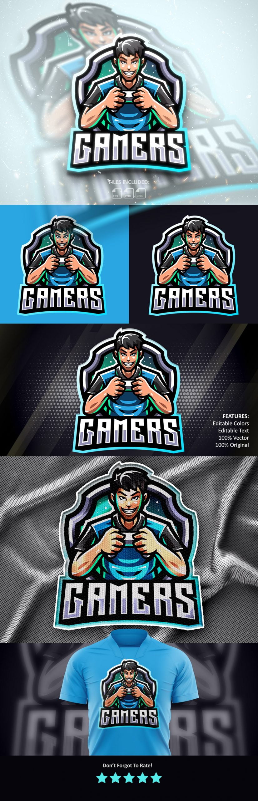 Gamers Mascot Logo – GraphicsFamily