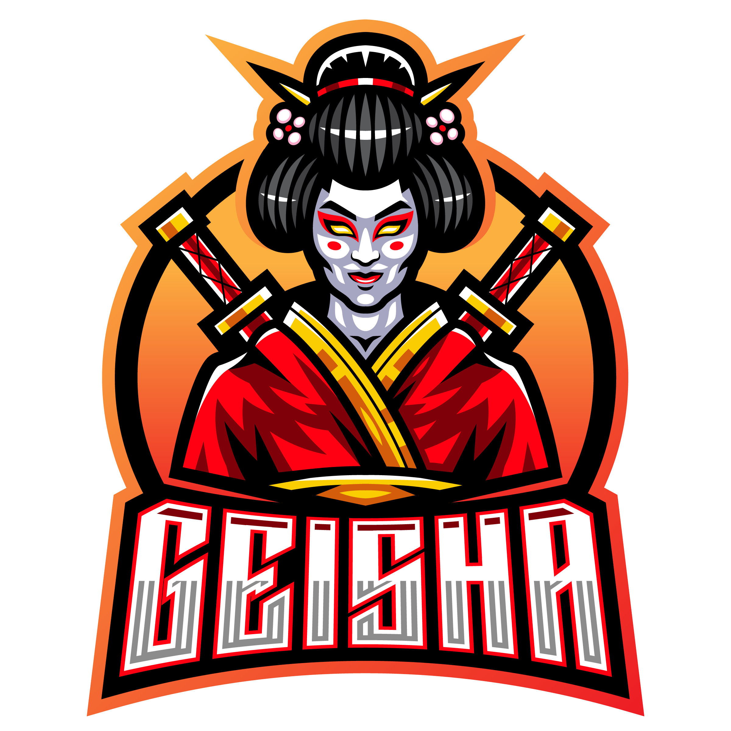 Free-Geisha-Mascot-Logo-Template-PNG-Transparent