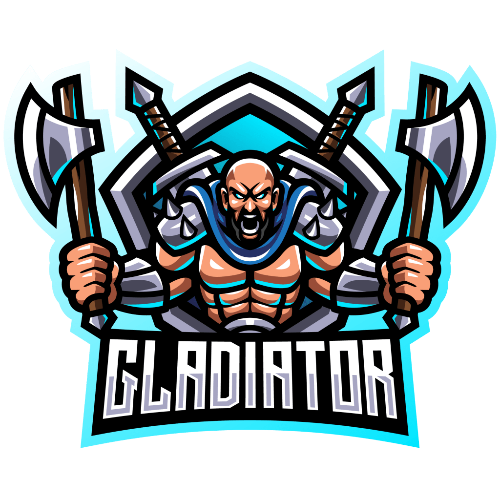 Free Gladiator Fighter Esports Mascot Template – GraphicsFamily