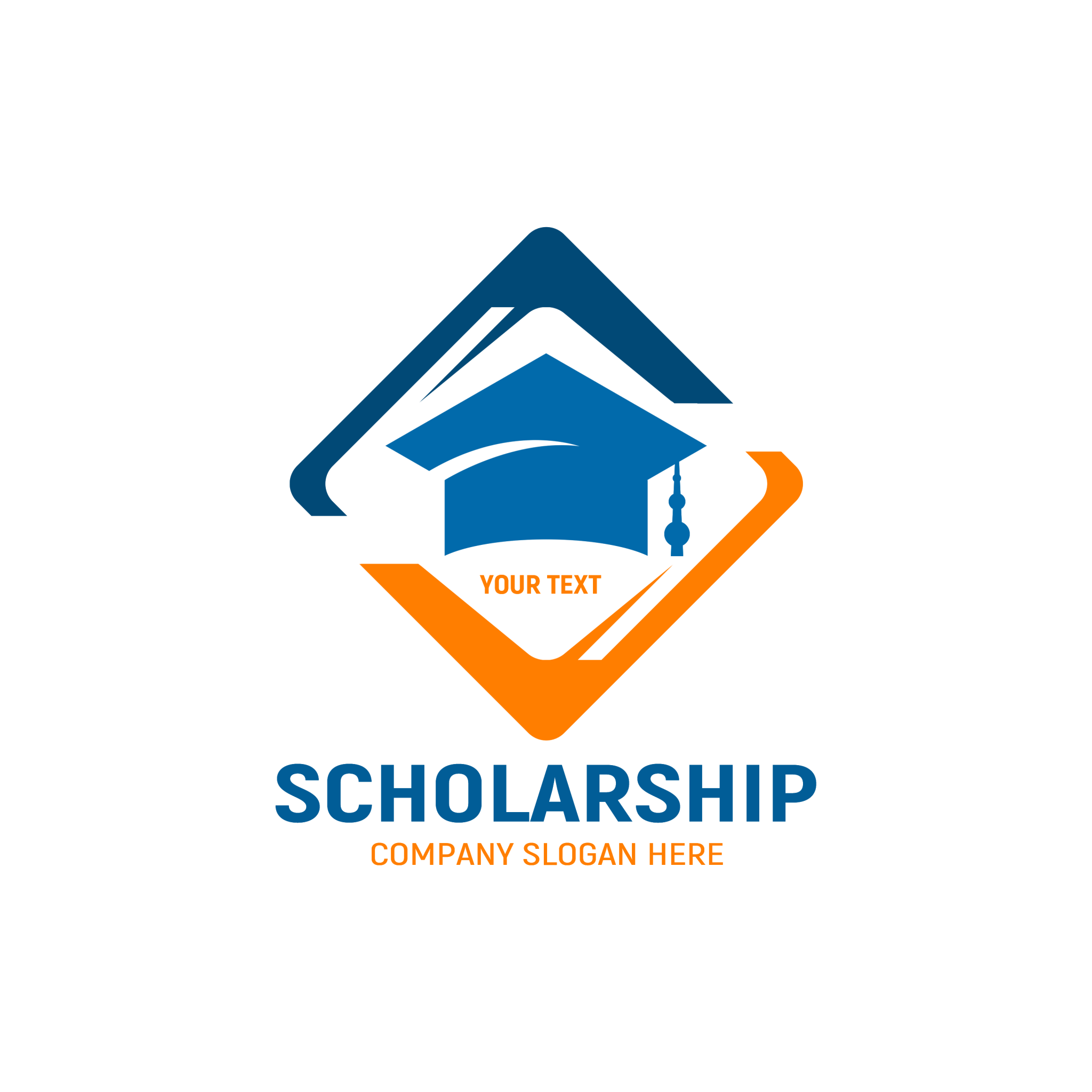 Free Scholarship Logo Template Design GraphicsFamily
