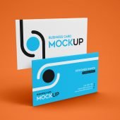 Free Simple Business Card Mockup