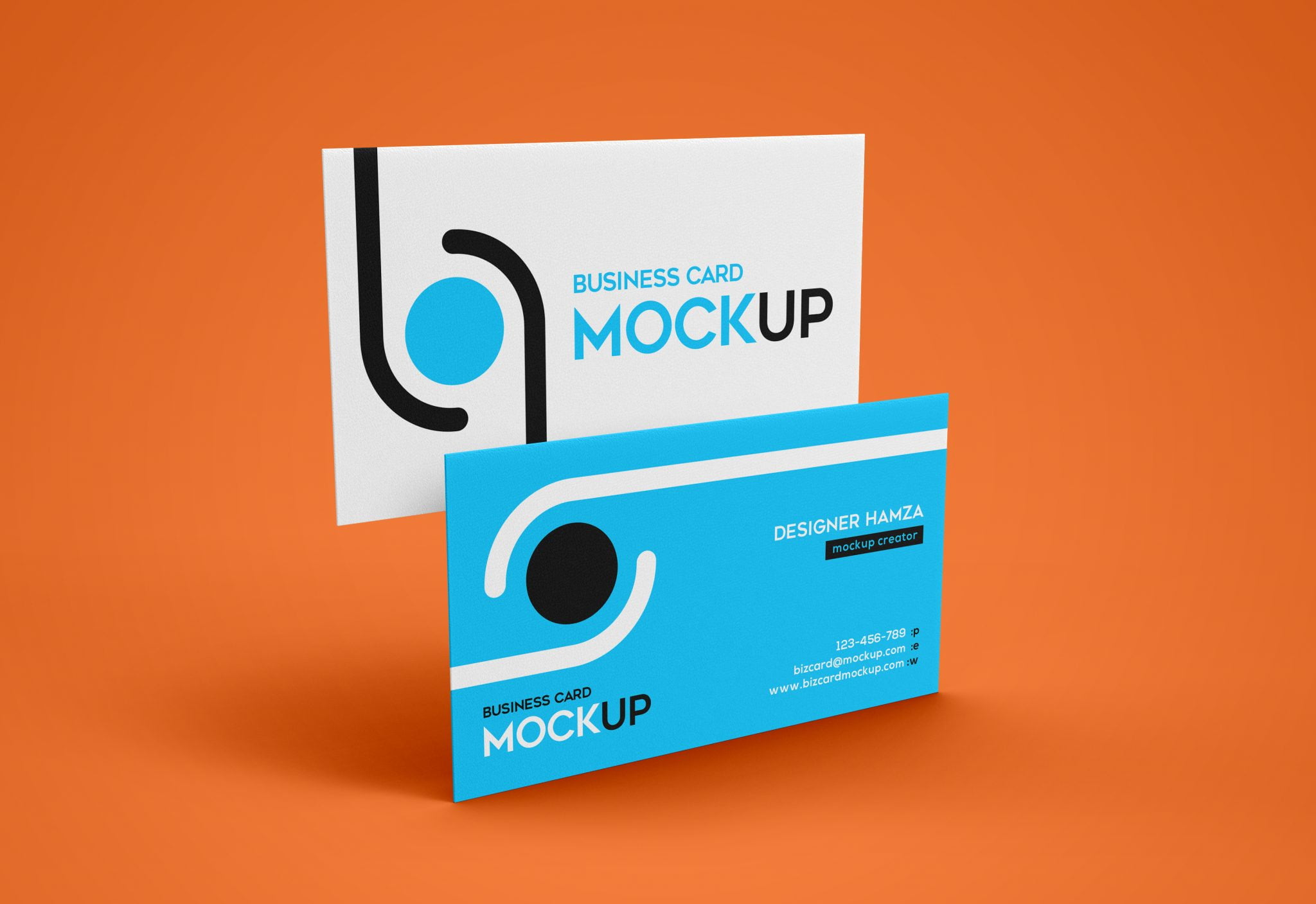 Free Simple Business Card Mockup GraphicsFamily