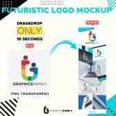 Futuristic Logo Mockup