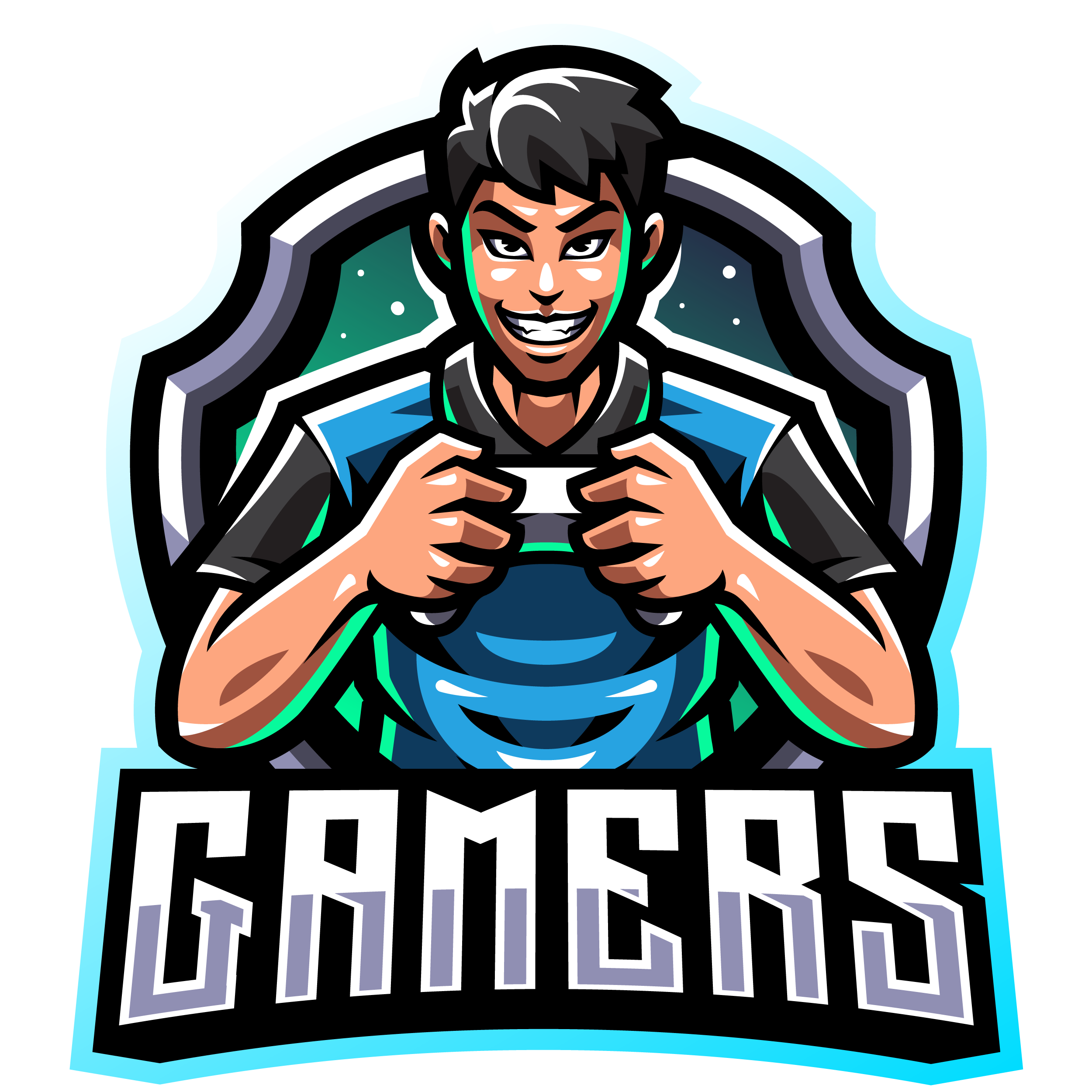 Gamers Mascot Logo – GraphicsFamily