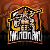 Hanoman Mascot Logo