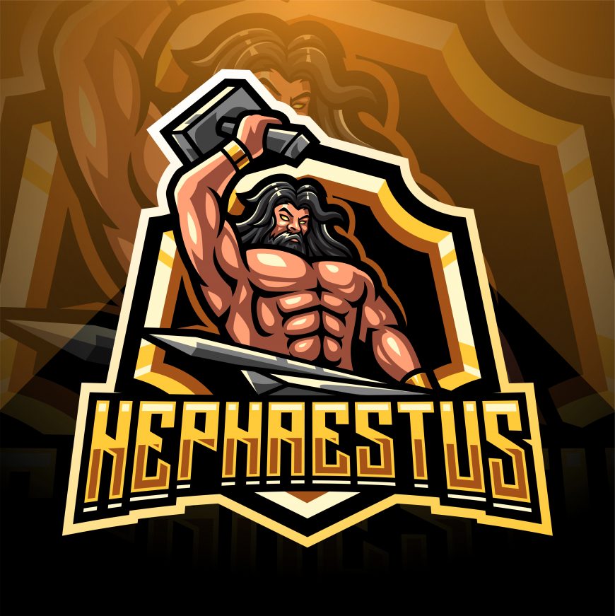Hephaestus Mascot Logo