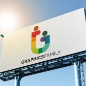 Logo Mockup on Big Billboard