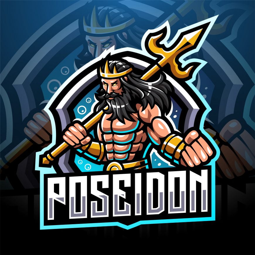 Poseidon Mascot Logo