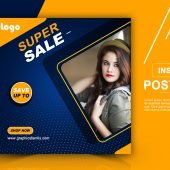 Sale Banner for Instagram Post Template Design