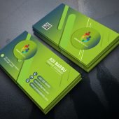 Simple Green Business Card Design