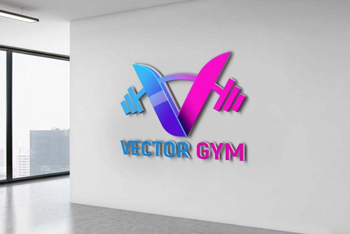 Vector Gym Logo PSD Template – GraphicsFamily