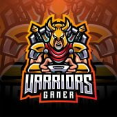 Warriors Gaming Clan Mascot Logo