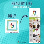 Healthy Life Logo Preview Mockup