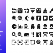 Free Application Solid Icon Templates