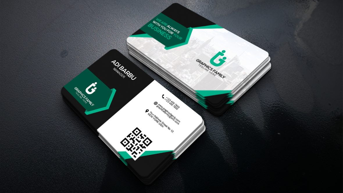 Company Manager Visiting Card PSD Template