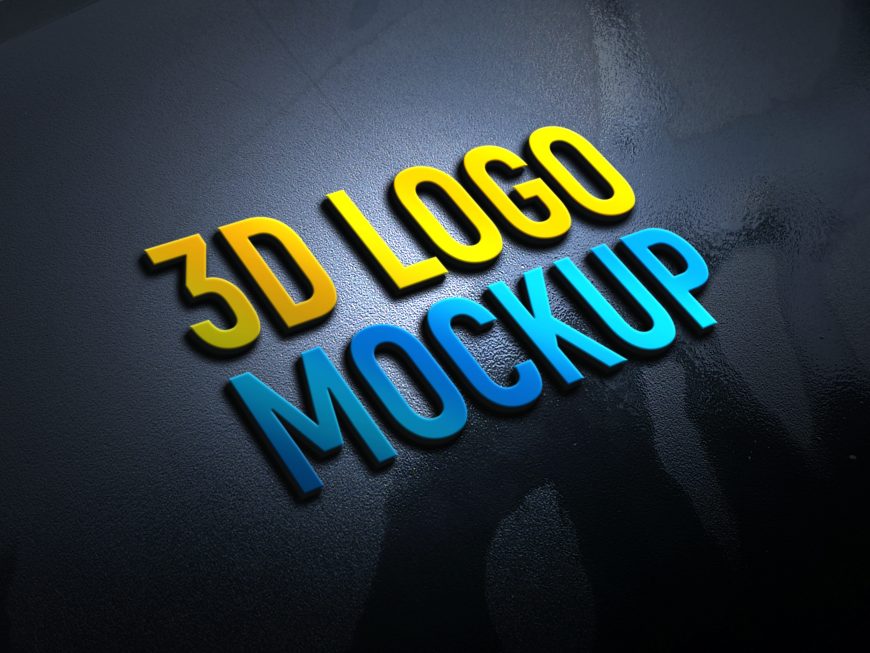 adobe photoshop 3d logo mockup free download