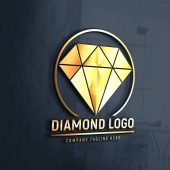 Editable Diamond Logo Design