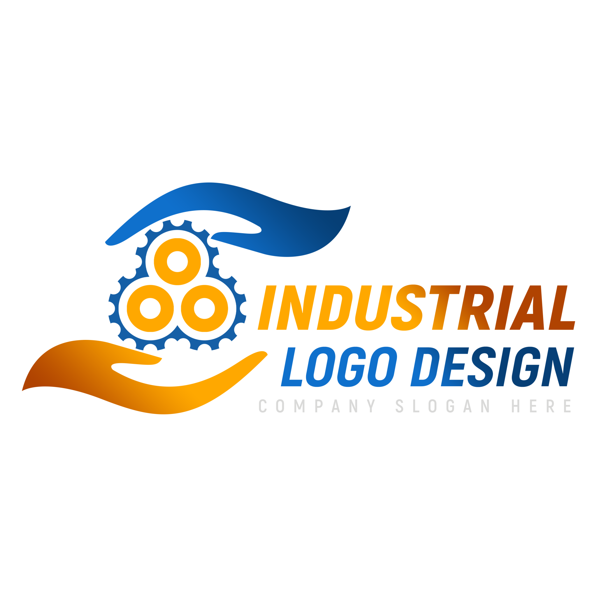 Editable Industrial Logo Design GraphicsFamily