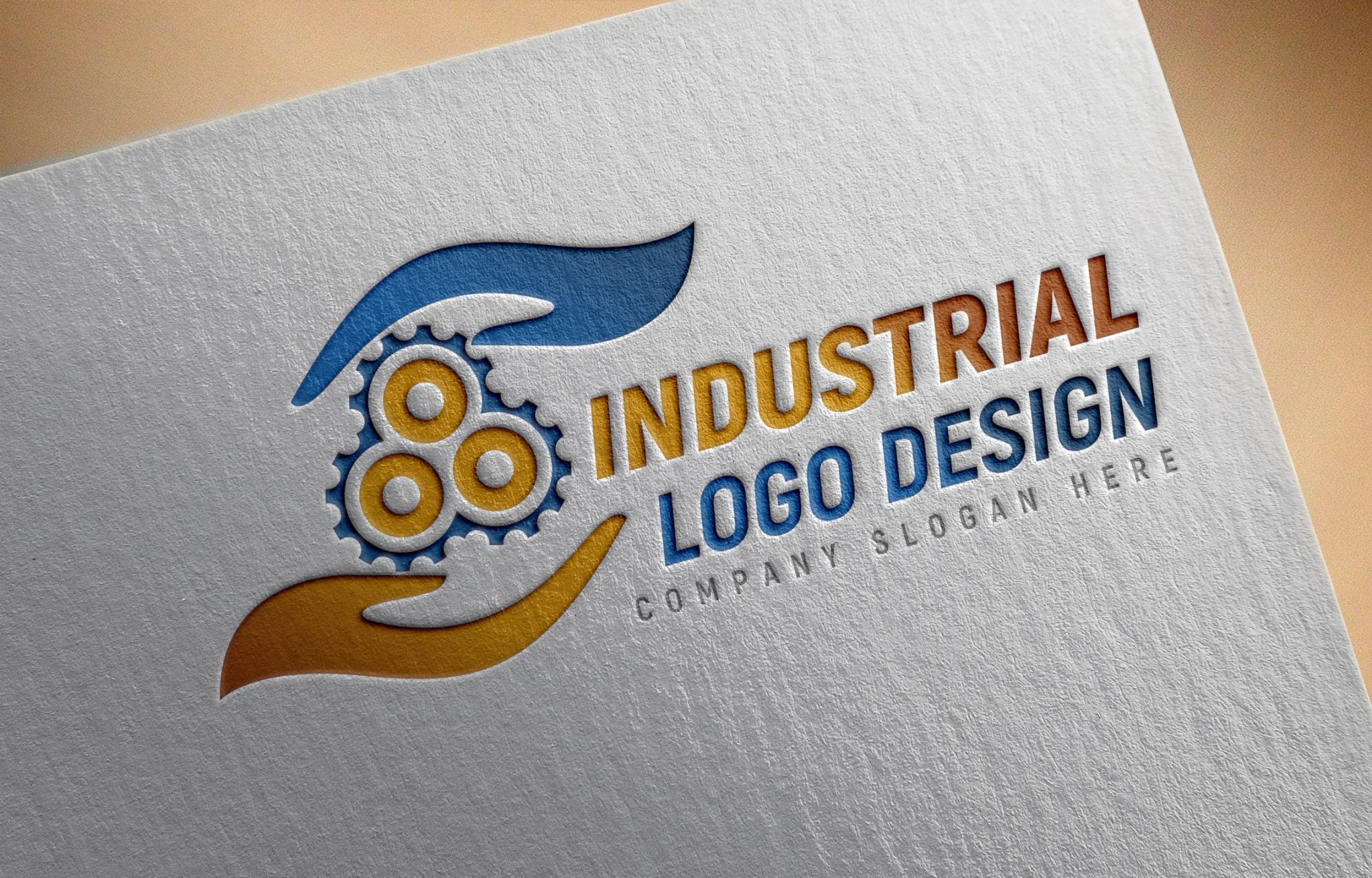 Editable Industrial Logo Design GraphicsFamily