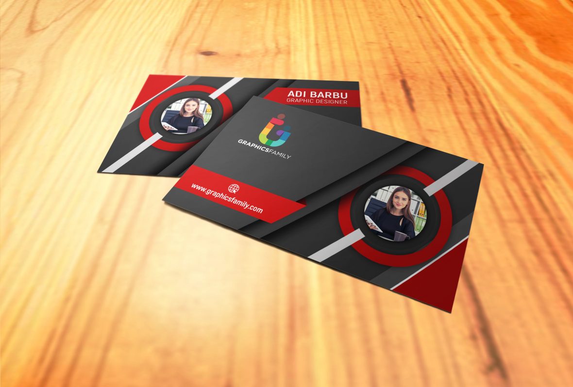 Free 3D Visiting Card Design in Photoshop – GraphicsFamily