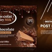 Free Editable Chocolate Instagram Post Design