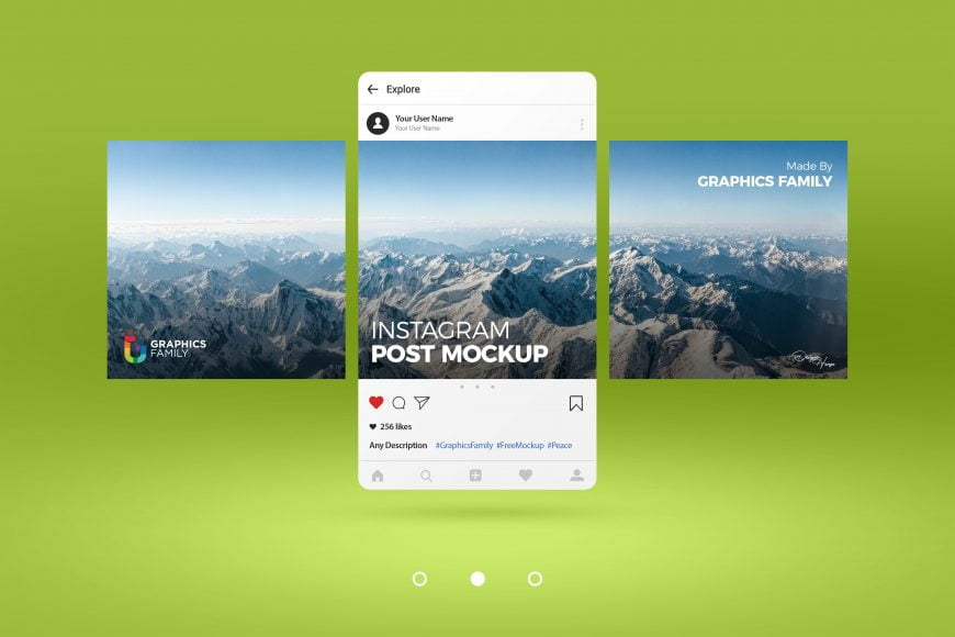 Free Editable Instagram Post Mockup