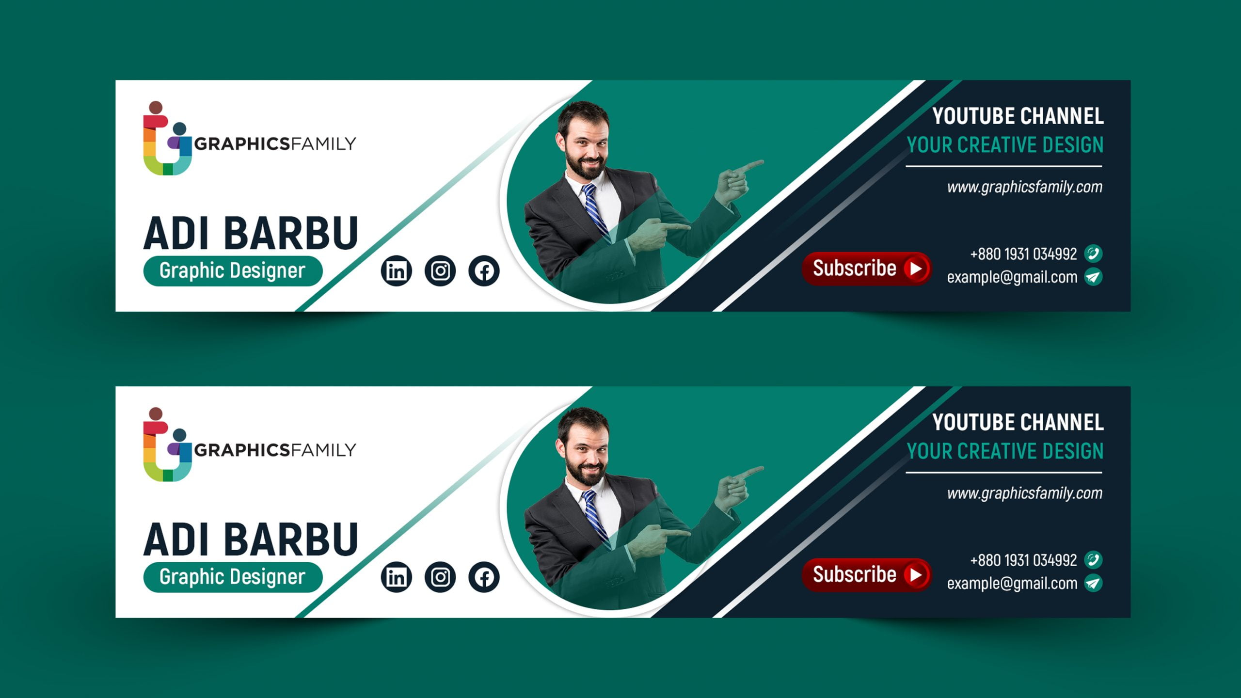 Free  Channel Art Studio Template - Download in PSD