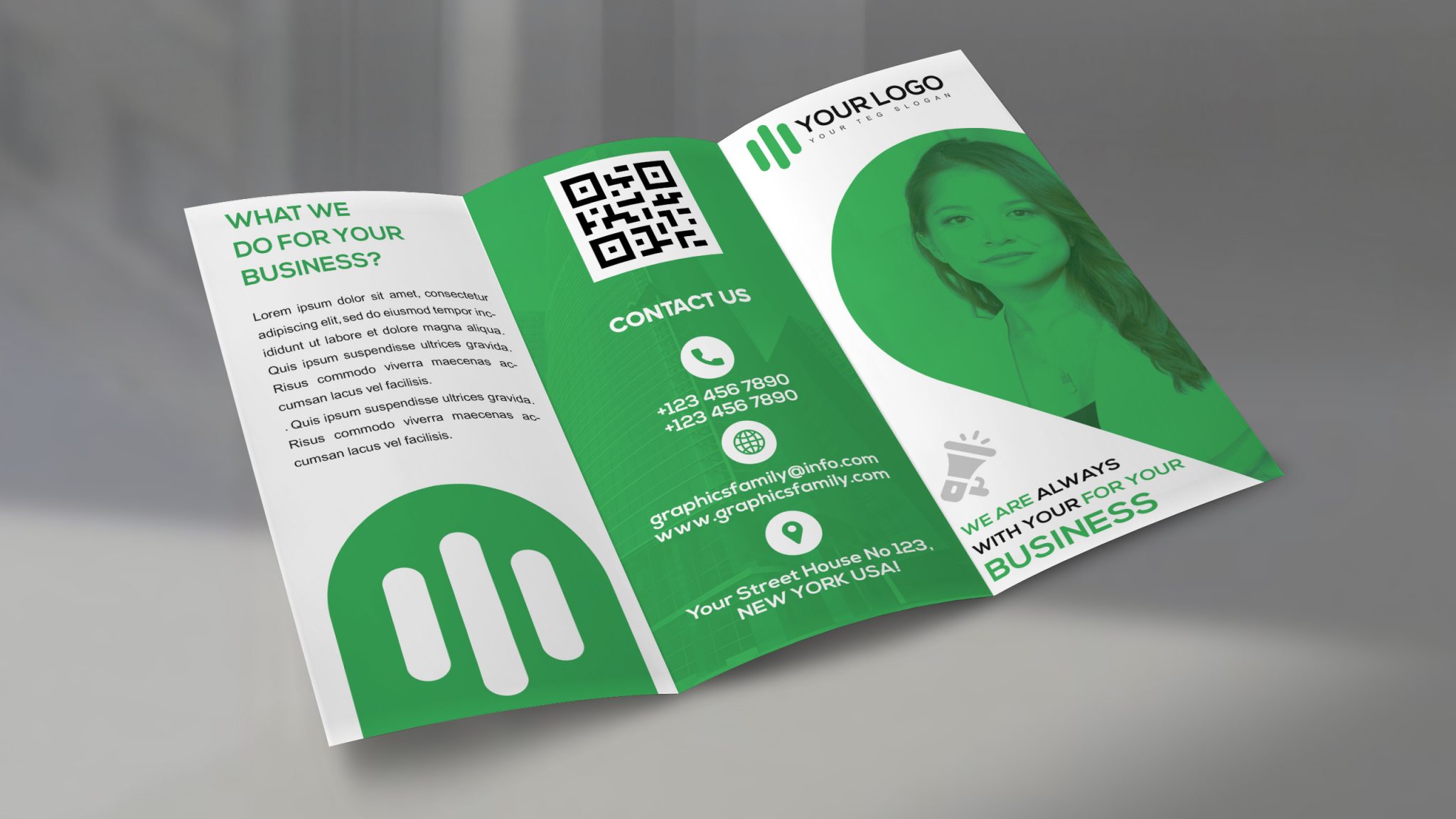 Free Editable Tri Fold Photoshop Brochure Template GraphicsFamily