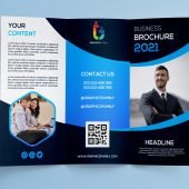 Free Photoshop Business Trifold Brochure Design Template