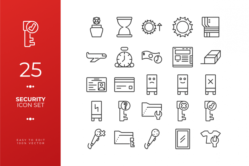 free red business icons