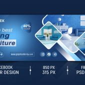 Furniture Store Editable Facebook Cover Design