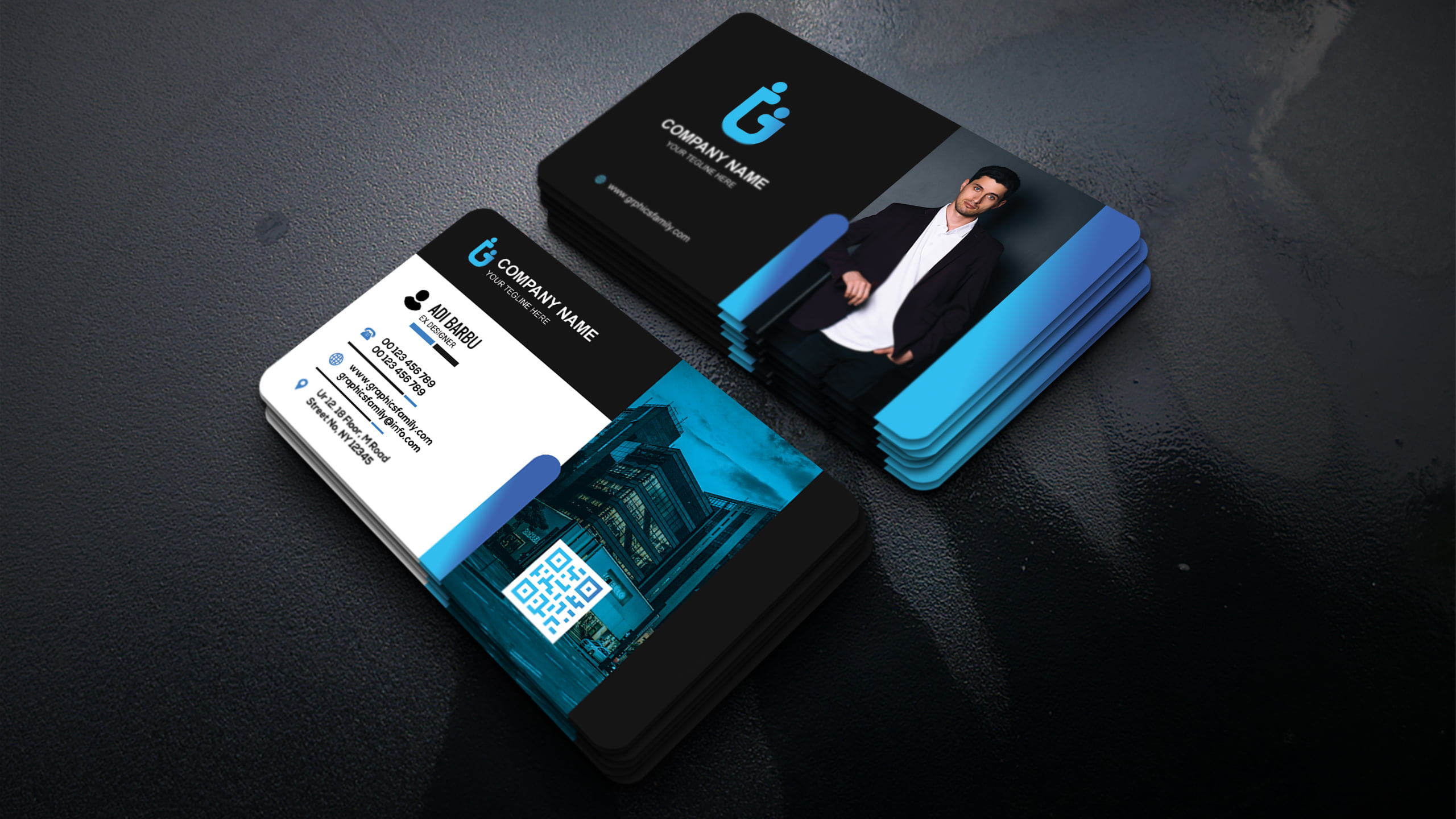 General Manager Visiting Card Template – GraphicsFamily